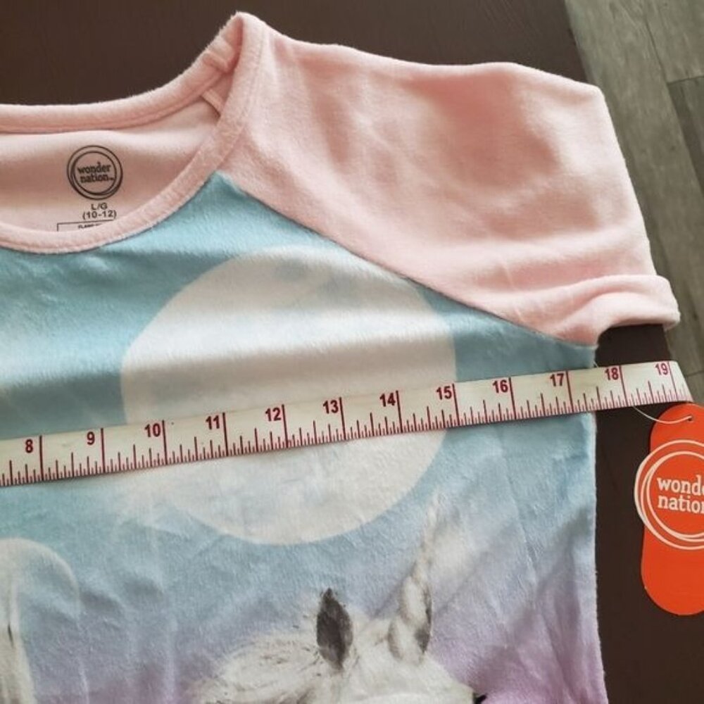 Wonder Nation Sleep Dress Size Large ( 10-12 ) big Girls long sleeve - Picture 5 of 6